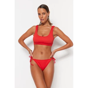 Trendyol Bikini Bottom - Red - Plain