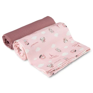 canpol babies Muslin Squares látkové plienky Pink 70x70 cm 2 ks