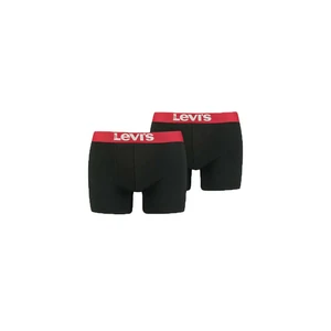 2PACK pánské boxerky Levis černé