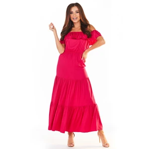 Awama Woman's Dress A358 Fuchsia