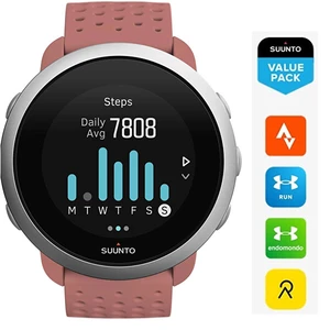 Sporttester  Suunto 3 - Granite Red (SS050475000... Sporttester barevný 218 x 218,  krokoměr, senzor srdečního tepu, kalorie, budík,  čas,  intervalov