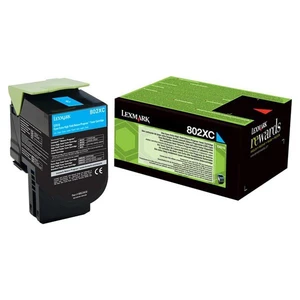 Lexmark 80C2XC0, cyan, 4000 str., return, extra high capacity, originálny toner originálny toner