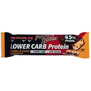 Power System LOWER CARB Cookies & Cream Bar with 45% Protein 40 g