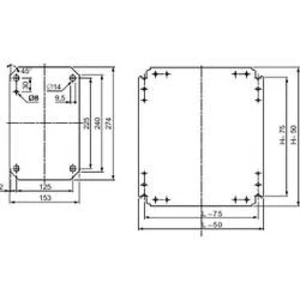 Plný montážní panel 500X400 Schneider NSYMM54