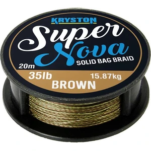 Kryston návazcová šňůrka super nova solid braid písková 20 m-nosnost 35 lb