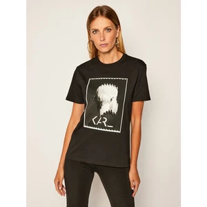 Tričko Karl Lagerfeld Karl Legend Print T-Shirt - Černá - Xs