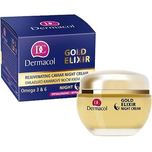 Dermacol Gold Elixir Rejuvenating Caviar Night Cream krem na noc z formułą przeciwzmarszczkową 50 ml