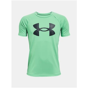 Under Armour UA Tech Big Logo SS Chlapecké funkční triko 1363283-342 Matcha Green YL