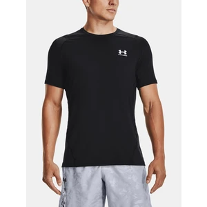 Pánské triko Under Armour HG Armour Fitted SS  Black  L