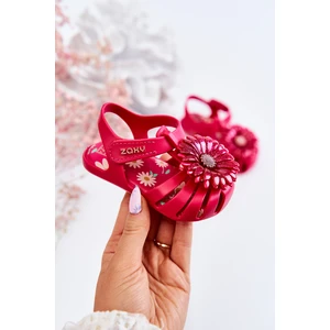 Children's Sandals With Velcro Fragrant ZAXY JJ385030 Dark pink