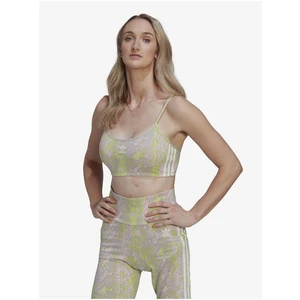 adidas Originals Pink-Green Women's Patterned Sports Bra adidas Origin - Women