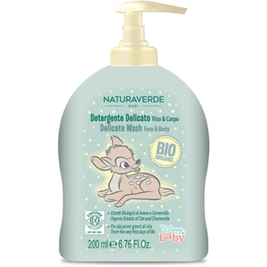 Disney Naturaverde Baby Delicate Wash jemné mýdlo na obličej a tělo pro děti od narození 200 ml