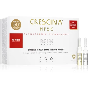 Crescina Transdermic 200 Re-Growth and Anti-Hair Loss péče pro podporu růstu a proti vypadávání vlasů pro muže 40x3,5 ml