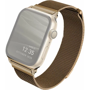 Remienok Uniq Dante na Apple Watch 42/44/45mm (UNIQ-44MM-DANGLD) zlatý řemínek pro Apple Watch • ocelový • design připomínající Milánský tah • lehká a