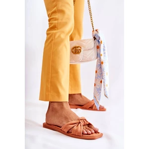 Women's Fashionable Suede Slippers Orange Lorrie