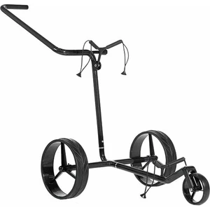 Jucad Carbon Shine 3-Wheel Shiny Black Trolley manuale golf