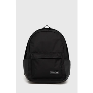 Ruksak adidas čierna farba, veľký, s potlačou