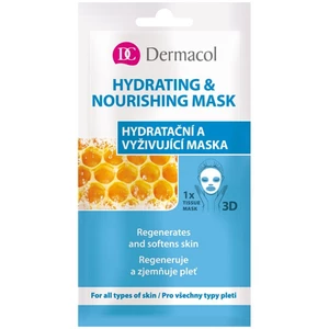 Dermacol Textilní hydratační a vyživující maska pro všechny typy pleti 3D (Regenerates Softens Skin) 1 ks