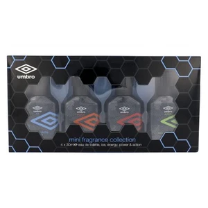 UMBRO Mini Set 1 dárková kazeta toaletní voda Ice 30 ml + toaletní voda Energy 30 ml + toaletní voda Power 30 ml + toaletní voda Action 30 ml pro muže