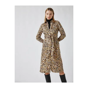 Koton Leopard Patterned Midi Dress