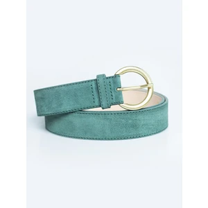 Big Star Woman's Belt Belt 240049 Light green SkÃra naturalna-304