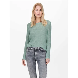 Light Green Women's Ribbed Sweater ONLY Geena - Women