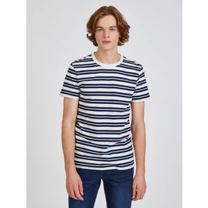 Blue-White Men's Striped T-Shirt Tom Tailor Denim - Men's