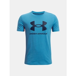 Under Armour UA Sportstyle Logo SS Modrá YM