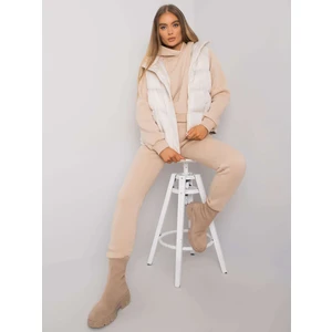 Women's light beige three-piece set