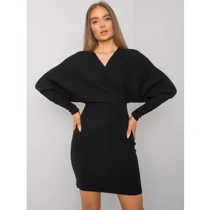 OH BELLA Women's knitted dress in black