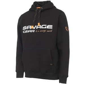 Savage gear mikina cosmo hoodie black ink - xl