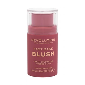 Makeup Revolution Fast Base tónovací balzám na rty a tváře odstín Blush 14 g