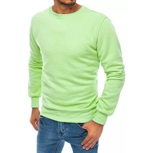 Light green smooth men's sweatshirt Dstreet BX5105
