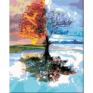Zuty Malowanie po numerach Drzewo sezonowe