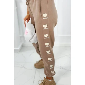 Cotton trousers Amour dark beige