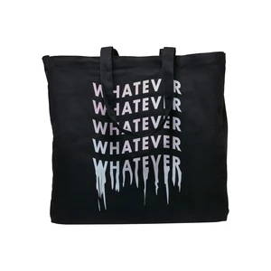 Oversize Canvas Tote Bag Black