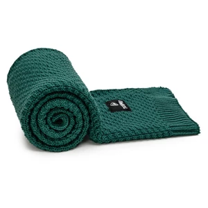 T-TOMI Knitted Blanket Smaragd pletená deka 80 x 100 cm 1 ks