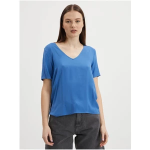 Blue Womens Basic T-Shirt VILA Paya - Women