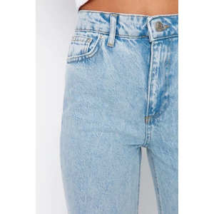 Trendyol Blue High Waist Bootcut Jeans