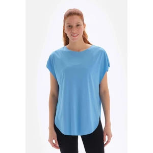 Dagi Light Blue Women's T-Shirt, Boat Collar