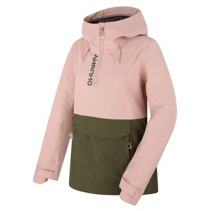 Husky  Nabbi L lt. pink/khaki, XXL Dámska outdoorová bunda