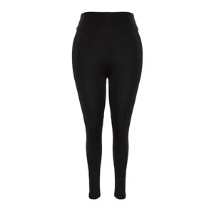 Trendyol Curve Black Knitted High Waist Sport Leggings With Pocket