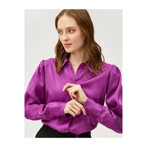 Koton Rachel Araz X - Draped Shoulder Satin Shirt