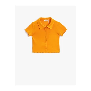 Koton Polo Neck T-Shirt Short Sleeved Cotton