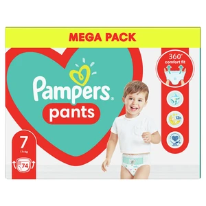 PAMPERS Pants 7 (17 kg+) 74 ks Mega pack - plenkové kalhotky