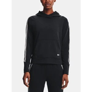 Dámská mikina Under Armour Rival Terry Taped Hoodie  Black  M