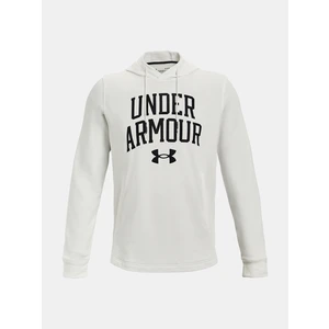 Under Armour RIVAL TERRY COLLEGIATE HD Pánská mikina 1361462-112 Onyx White S