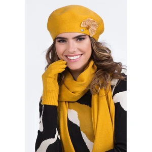 Kamea Woman's Beret K.20.076.25 Mustard