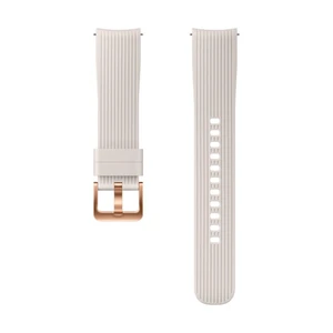 Tartalék szilikon pánt Samsung ET-YSU81M (20mm) Samsung Galaxy Watch SM-R810, Silver
