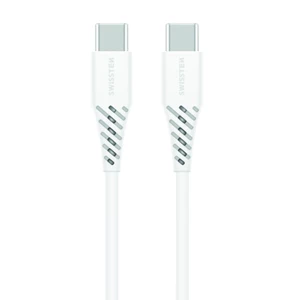 Datový kabel SWISSTEN USB-C/USB-C POWER DELIVERY 5A (100W) 1,5m white
